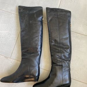 Black over the knee boots